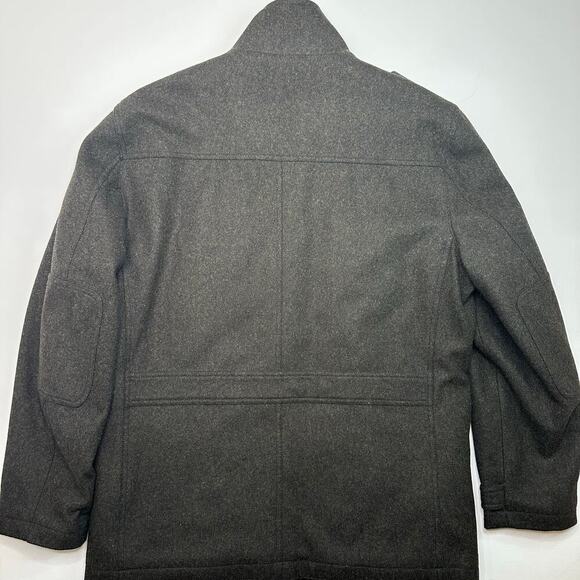 MICHAEL Michael Kors Military Style Button Front Wool Blend Coat - Picture 6 of 9